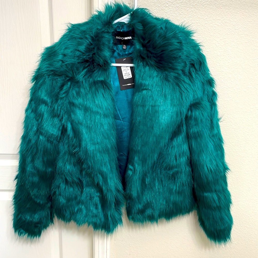 Fashion Nova Emerald Green Coat
